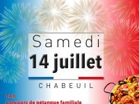 Fête du 14 juillet à Chabeuil !