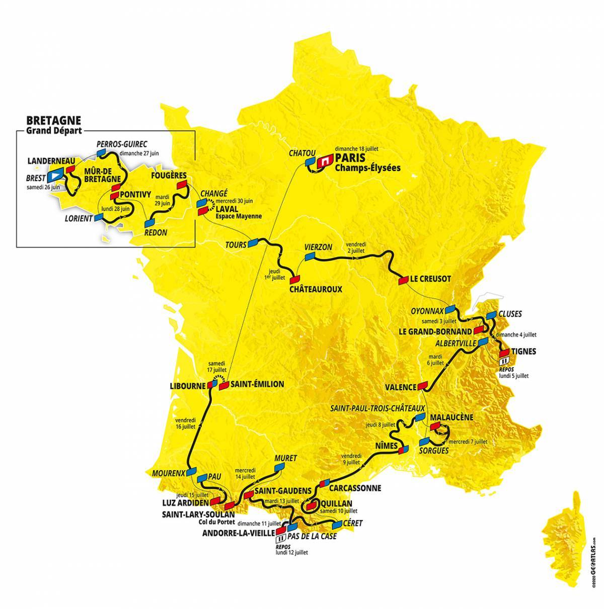 Tour de France 2021 - étape 10, arrivée à Valence