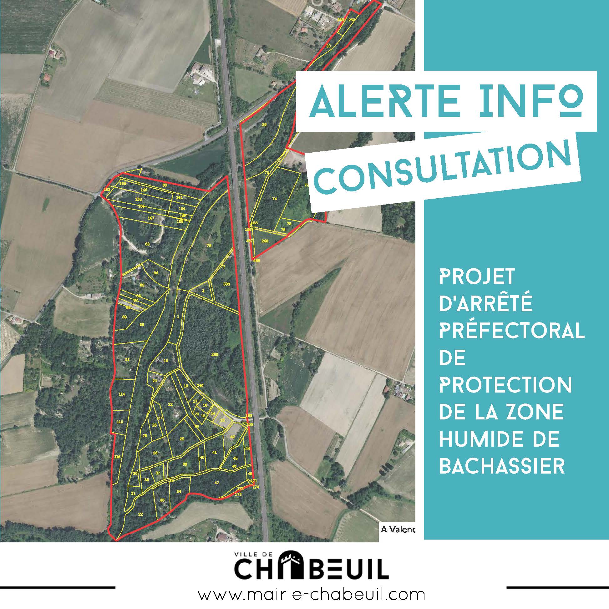 𝐂𝐎𝐍𝐒𝐔𝐋𝐓𝐀𝐓𝐈𝐎𝐍 : Projet d'Arrêté Préfectoral de Protection de la Zone Humide de Bachassier