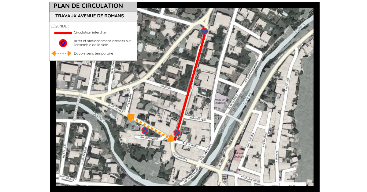 Travaux avenue de Romans : report du chantier du 26 au 30 octobre